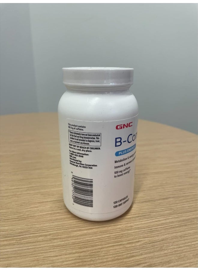 GNC B-Complex Plus Energy | Metabolism & Energy Production | 120 Count - Image 2
