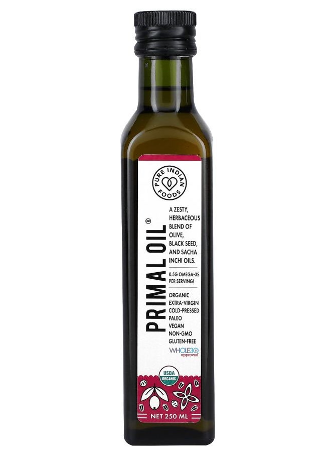 Pure Indian Foods Organic Cold Pressed Extra-Virgin Primal Oil 250 ml 
