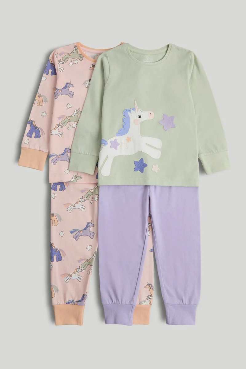 مذركير بيجامات حفلات الخيل عبوة من قطعتين