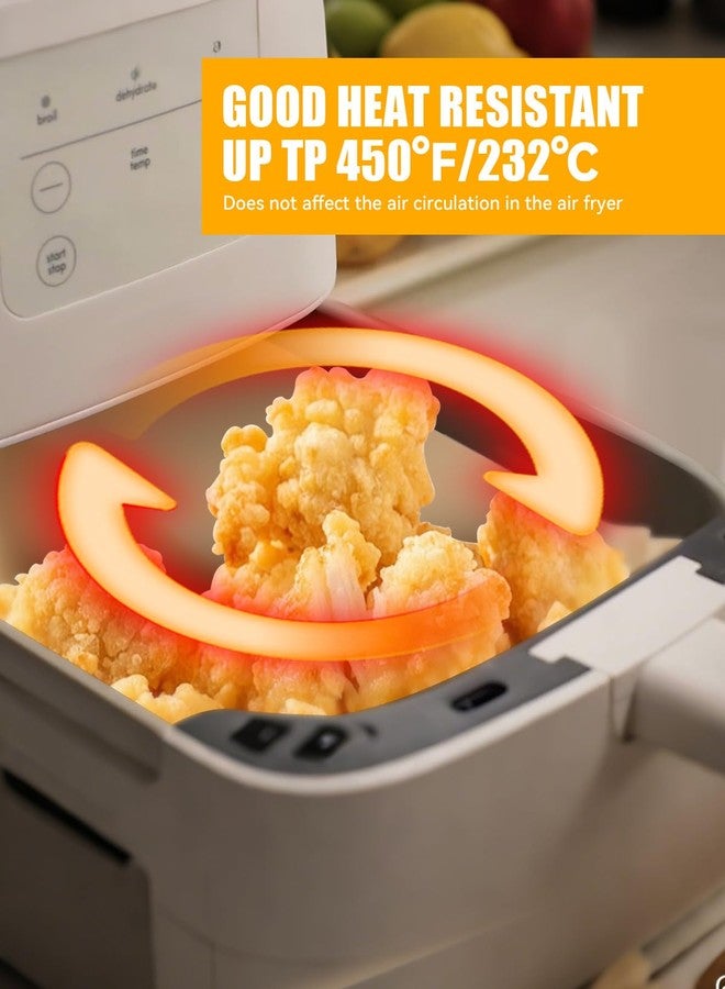 MMH 130PCs Air Fryer Paper Liners for bella 4Qt Slim Air Fryer(3.3lb Capacity), Rectangular Airfryer Disposable Parchment Paper Liner, Non-Stick Food-grade Air-Fryer Accessories Rectangle Free of Bleach - Image 5
