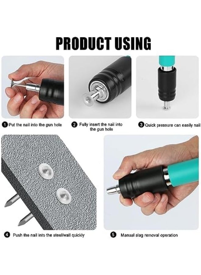 PERDANT Nail Gun Portable Mini Nail Shooting Machine with 10 Nails | Wall Fixing Tool for Cement Walls| Lightweight and Efficient Household Woodworking Tool for Drilling Up A Wall  - Image 5