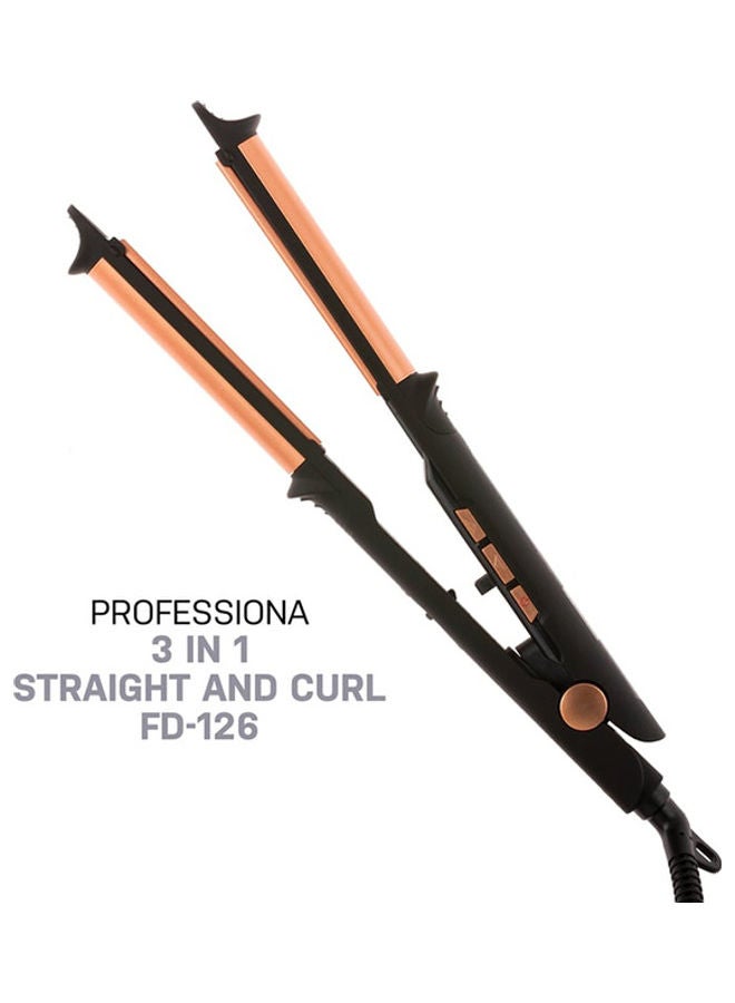 JOY 3 in 1 Joy Hair Starightener Black/Gold - Image 4