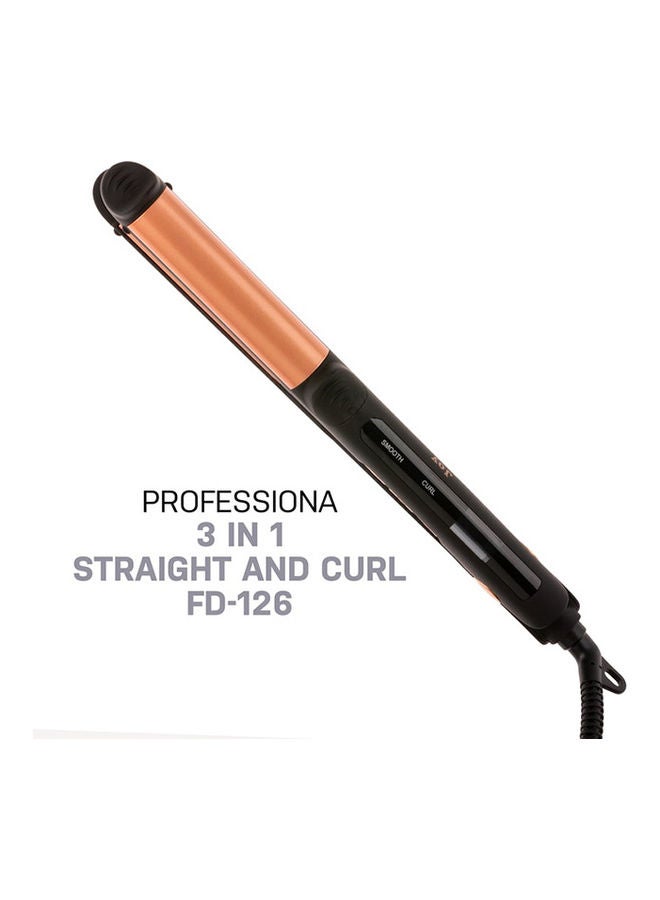 JOY 3 in 1 Joy Hair Starightener Black/Gold - Image 3