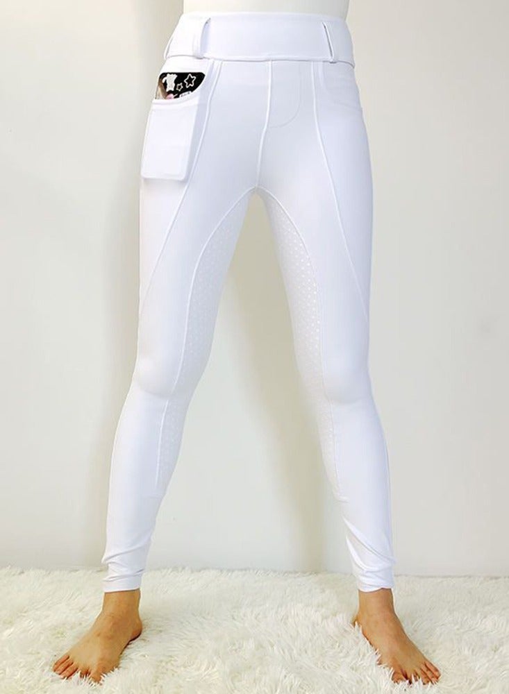 general Women's Horse Riding Pants Full Seat Silicone Breeches Equestrian Horseback Riding Tights with Pocket - Image 2