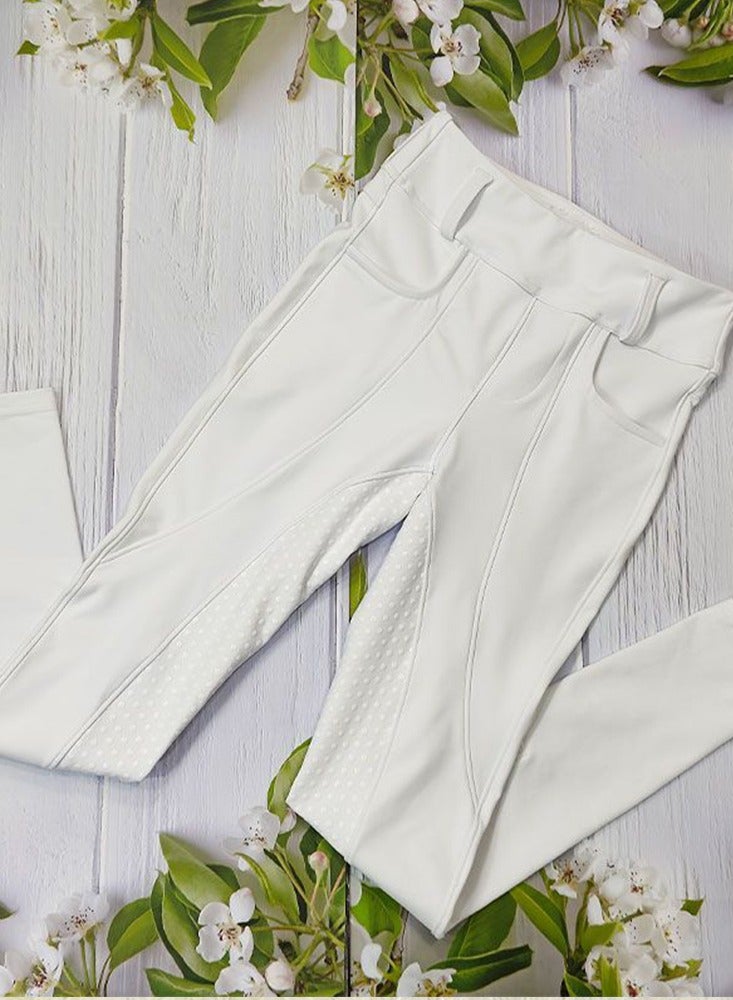 general Women's Horse Riding Pants Full Seat Silicone Breeches Equestrian Horseback Riding Tights with Pocket - Image 4