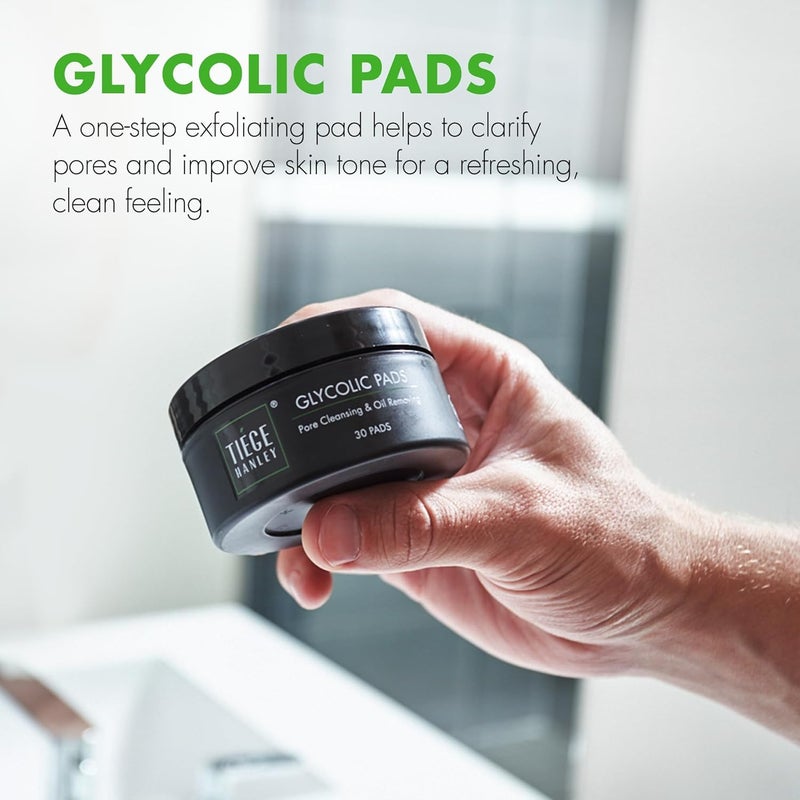 Tiege Hanley Mens Skin Care Gift Set Platinum Face Wash Scrub AMPM Moisturizers Eye Cream Serum Clay Mask Glycolic Pads Lip Balm Dopp Kit Manicure Set Ultimate Grooming Kit - Image 5