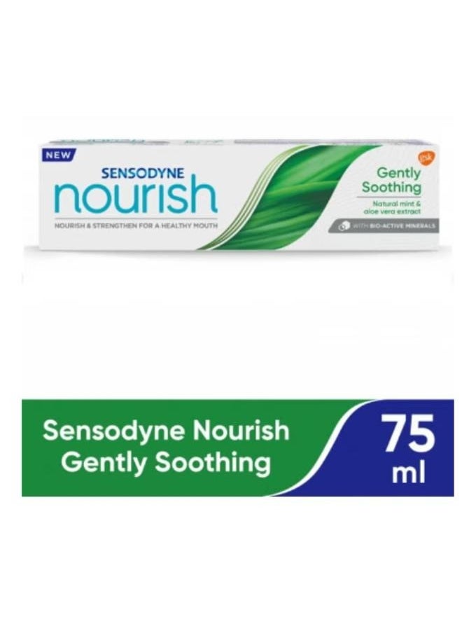 Sensodyne Sensodyne Nourish Toothpaste Gently Soothing with Natural Mint Extract and Aloe Vera, 75 ml 