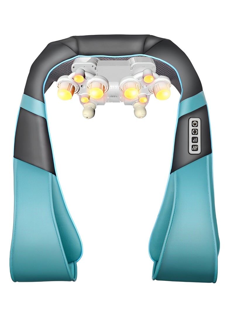 Generic Neck Heating Pad Massager, Shoulder and Waist Kneading Massager, Adjustable Intensity, 8 ABS Massage Heads, Relieve Muscle Pain - Image 1