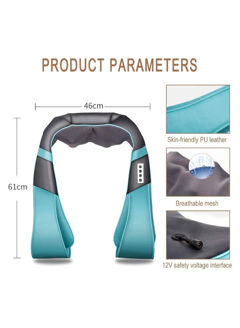 Generic Neck Heating Pad Massager, Shoulder and Waist Kneading Massager, Adjustable Intensity, 8 ABS Massage Heads, Relieve Muscle Pain - Image 2