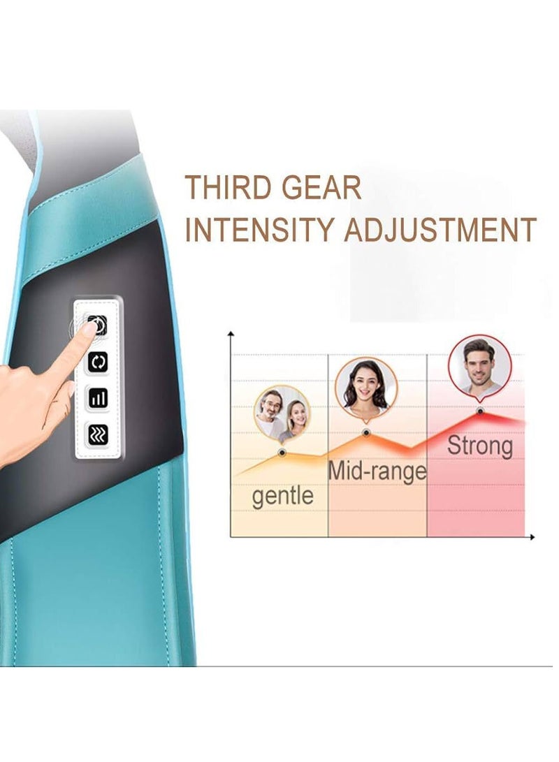 Generic Neck Heating Pad Massager, Shoulder and Waist Kneading Massager, Adjustable Intensity, 8 ABS Massage Heads, Relieve Muscle Pain - Image 4