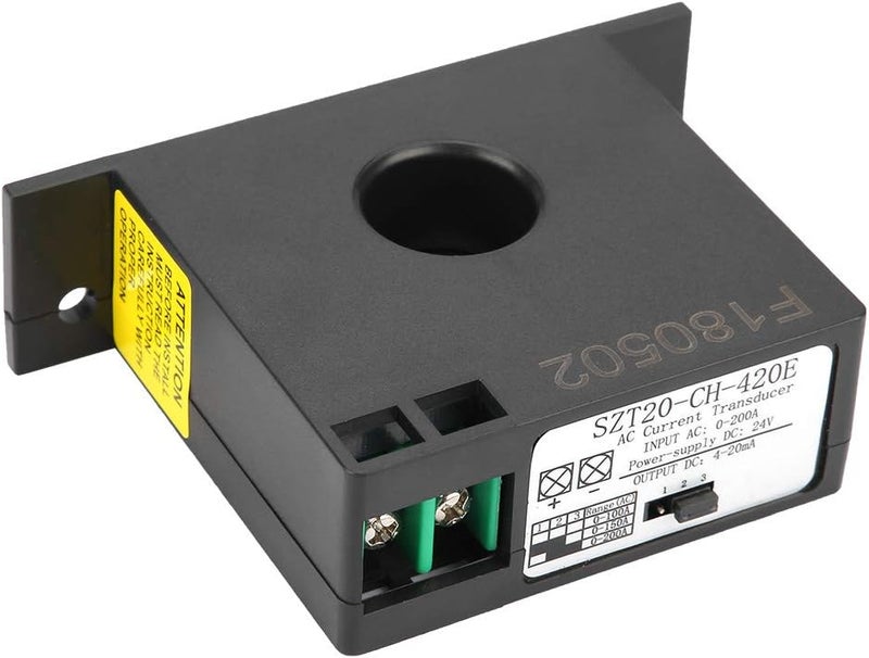 Wal front Current Transmitter, SZT20-420E Current Transducer Transmitter Transformer Sensor AC Current Converter 0-200A - Image 1