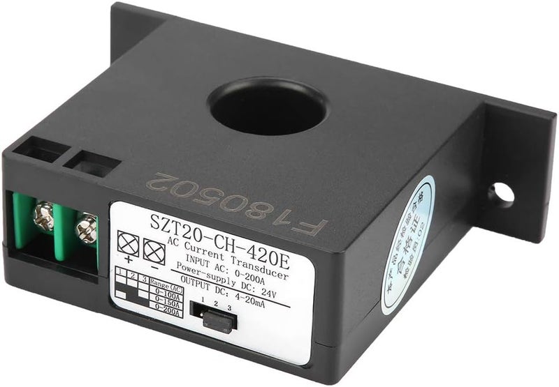Wal front Current Transmitter, SZT20-420E Current Transducer Transmitter Transformer Sensor AC Current Converter 0-200A - Image 5