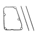 ENGICARB 131160725 110611285 2 Push Rods Cover Gasket Compatible with Kawasaki FR691 FS651730 FX730 - Image 2