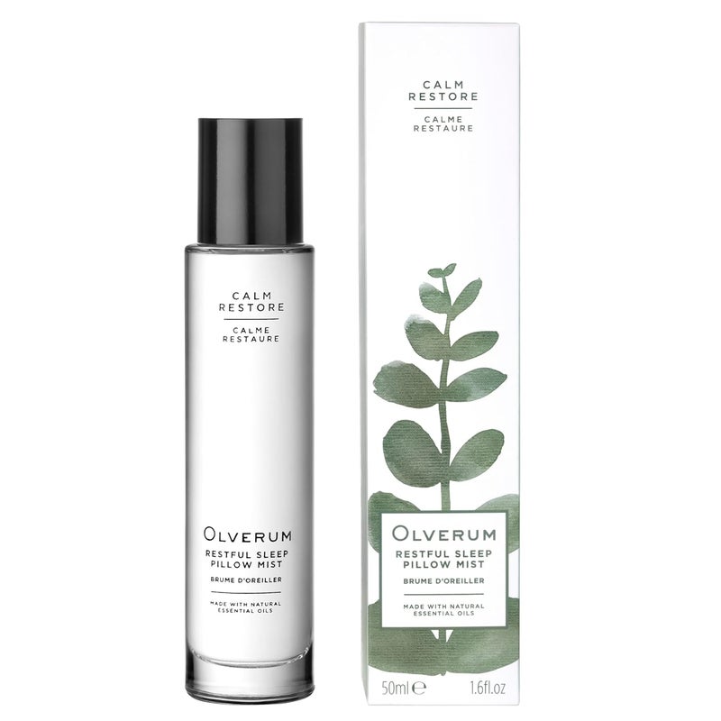 OLVERUM OLVERUM - Restful Sleep Natural Pillow Mist | Soothing Diffuser Mist, Vegan, Cruelty-Free, Clean Beauty (1.6 fl oz | 50 ml) 