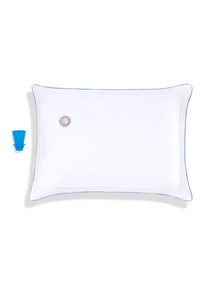 MEDIFLOW Elite Mediflow Water Pillow with Down Alternative | Adjustable Neck Support, 300TC Cotton, Leak-Resistant - Image 4