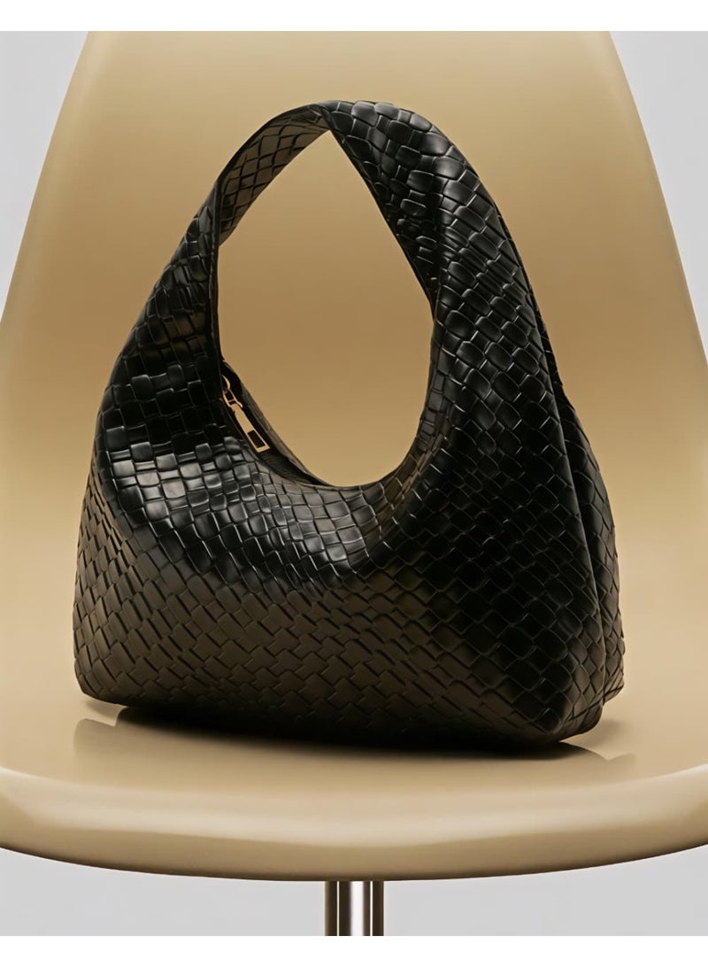 Shein Leather Underarm Baguette Bag - Image 1