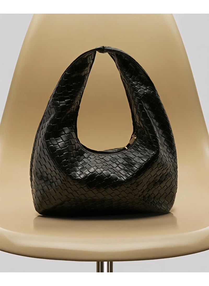 Shein Leather Underarm Baguette Bag - Image 4