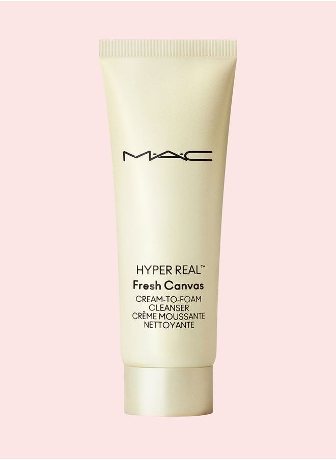 MAC Cosmetics - Hyper Real Fresh Mini Canvas Cream-To-Foam Cleanser 30 Ml - Image 1