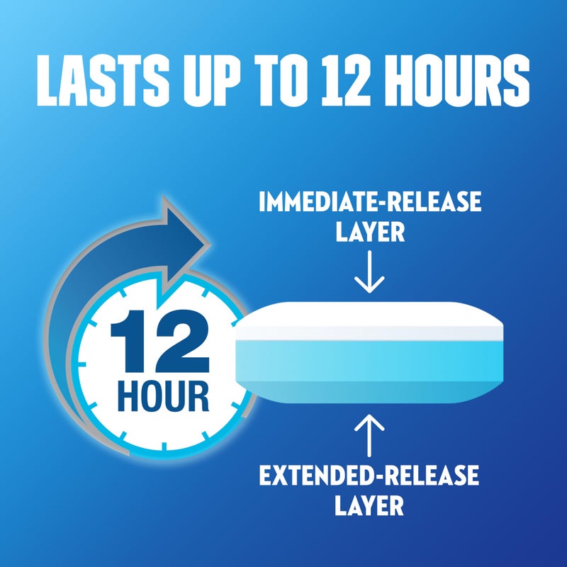 Mucinex 12 Hour Extended Release Tablets, 600 mg Guaifenesin Relieves Chest Congestion Caused by Excess Mucus, #1 Doctor Recommended OTC Expectorant, Blue, 40 Count - Image 3