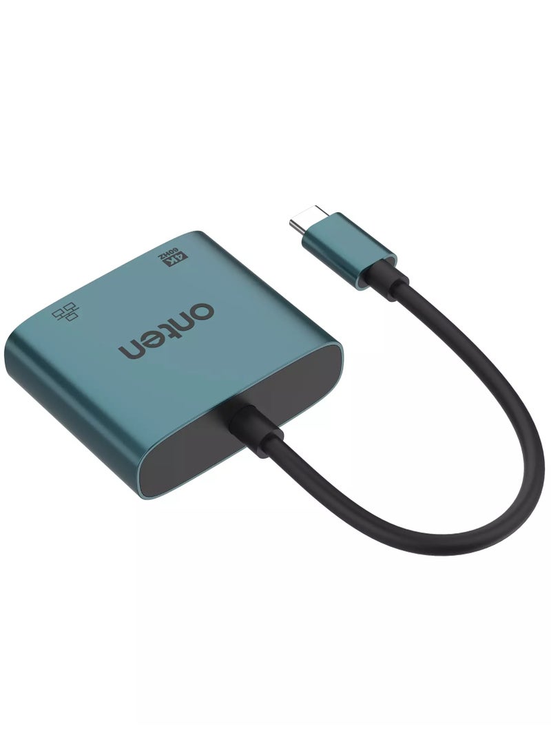 onten UC288 USB-C to HDMI HD Video Adapter with RJ45(100M)  - Image 3