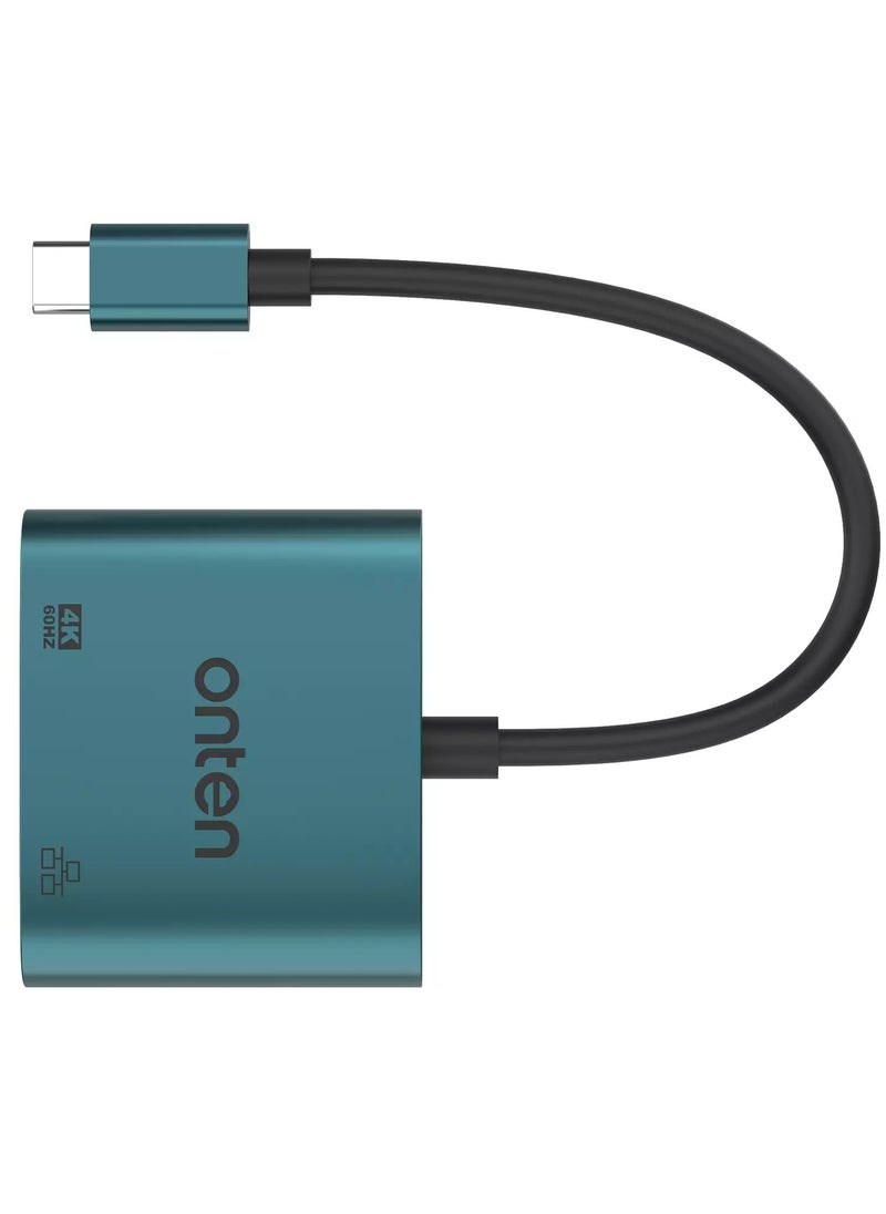 onten UC288 USB-C to HDMI HD Video Adapter with RJ45(100M)  - Image 4