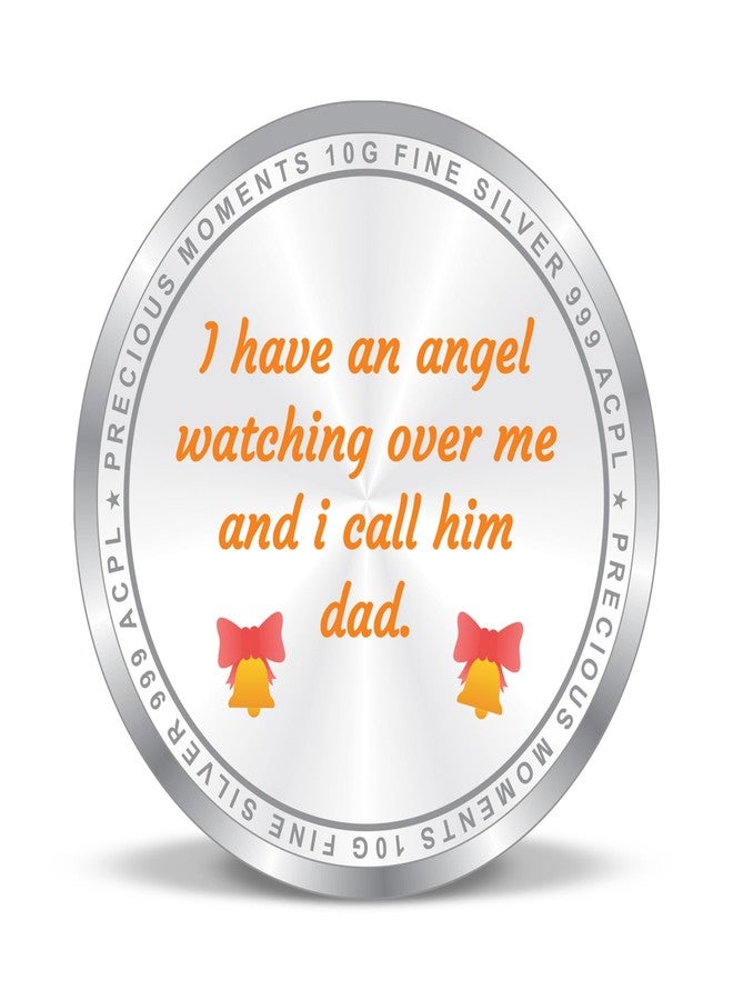 ACPL Precious Moments BIS Hallmarked Silver Coin Best Father Dad Ever Colorful Design 10gm 999 Pure - Image 2