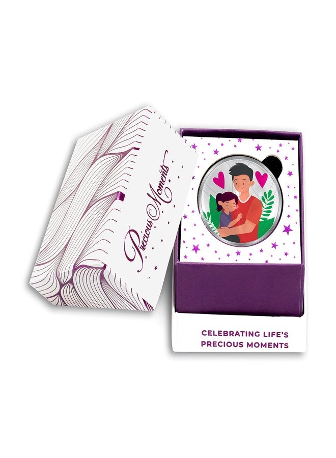ACPL Precious Moments BIS Hallmarked Silver Coin Best Father Dad Ever Colorful Design 10gm 999 Pure - Image 5