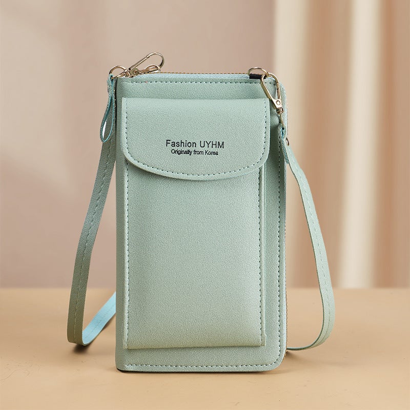 New Mobile Phone Bag Women'S Fashionable All-Match Korean Style Mini Small Satchel Student'S Large Capacity Multi-Card Wallet Card Bag For Women - Image 1