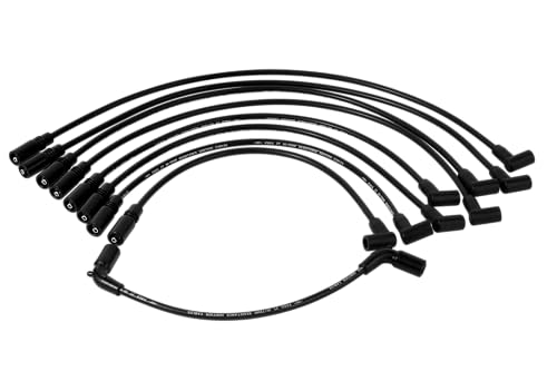 Ozikutech 9Pcs Spark Plug Wires Set Fit for 1996-1999 Chevy GMC C1500 K1500 Silverado Sierra Yukon Tahoe Express Suburban Savana C2500 K3500 Pickup Escalade 5.0L 5.7L V8, Replace for 9718Q 96 97 98 99 - Image 1