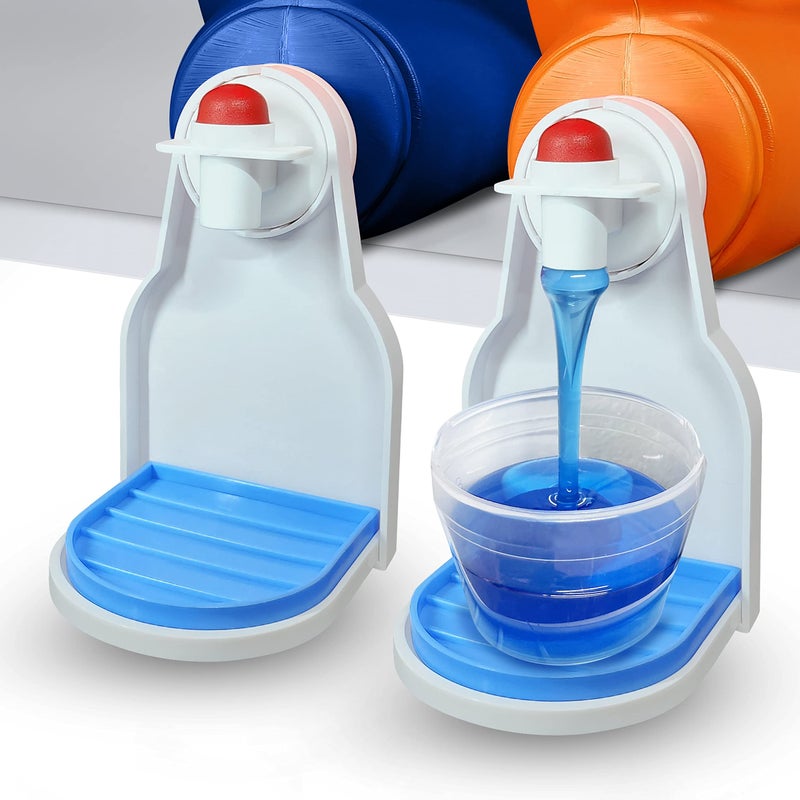 Simplation [2 Pack] Laundry Detergent Cup Holder, Detergent Drip Catcher (Upgraded Drip Tray), No More Mess or Leaks, Grip Style - Image 1