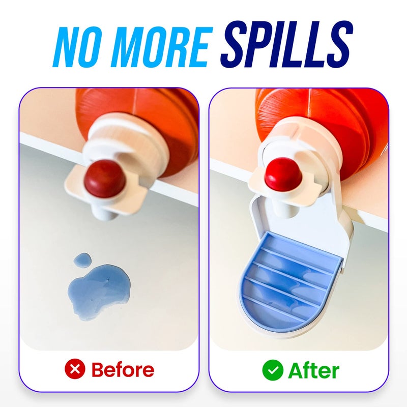 Simplation [2 Pack] Laundry Detergent Cup Holder, Detergent Drip Catcher (Upgraded Drip Tray), No More Mess or Leaks, Grip Style - Image 2