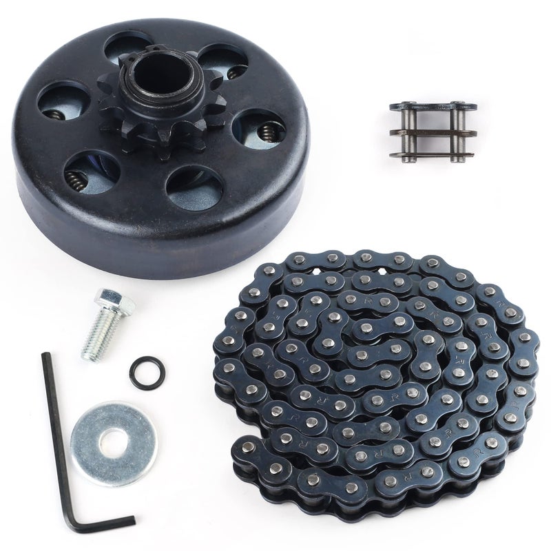 LotFancy Go Kart Clutch 34 Bore 10T with 40 41 420 Chain Centrifugal Clutch Fit for Go Kart Minibike MB165 MB200 Up to 65HP 1pc Connecting Link Included