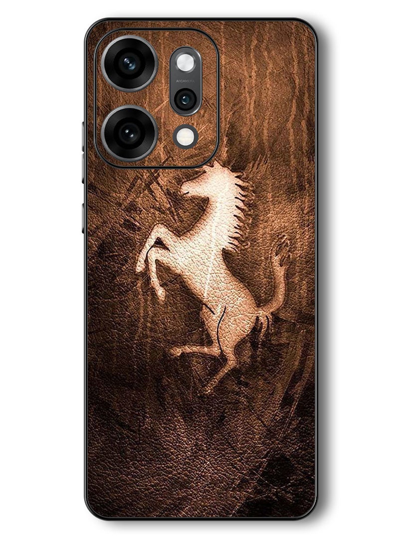 Theodor Case Compatible with Oppo Reno 14 Pro 6.83 Inch Protection Shockproof Bumper Cover Leather Horse - Image 1