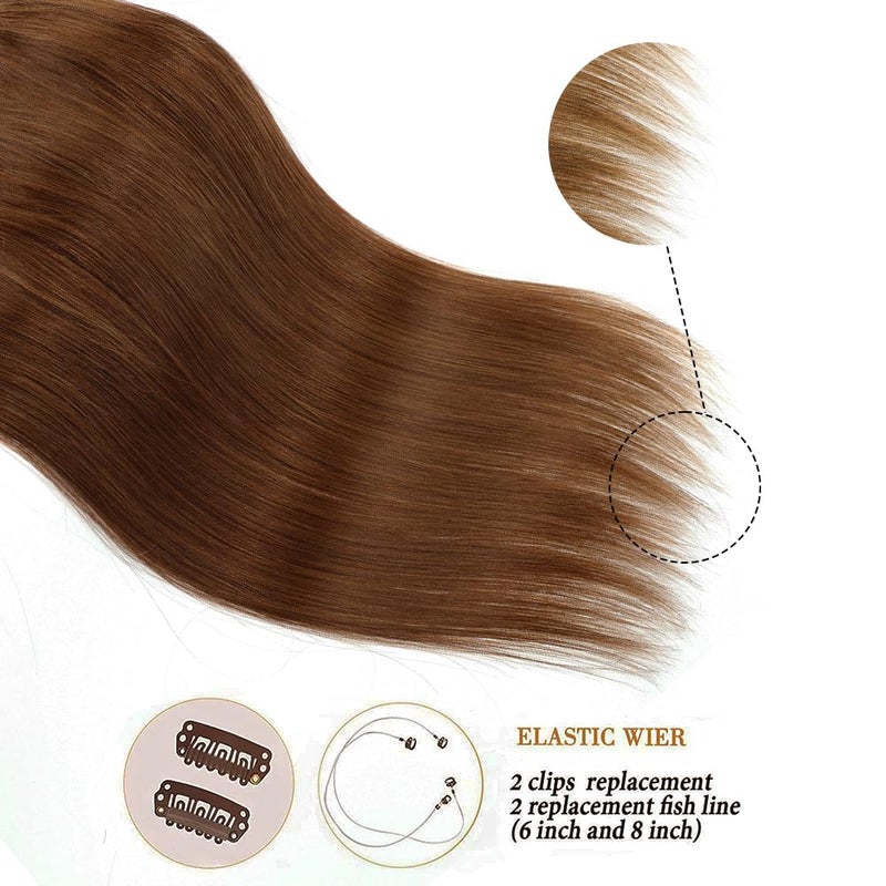 Star Show Hair Extension Human Hair Wire (12 inch, Light Blonde to Bleach Blonde #16/613) - Image 4