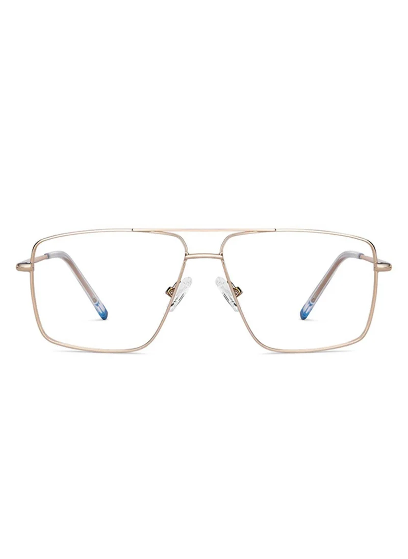 Lenskart Blu LENSKART BLU Gaming Glasses For Eye Protection From Digital Screens | Computer Glasses with Blue Cut & UV Protection | Lightweight Specs With Zero Power For Gamers (136 mm - Large) - LB E14484