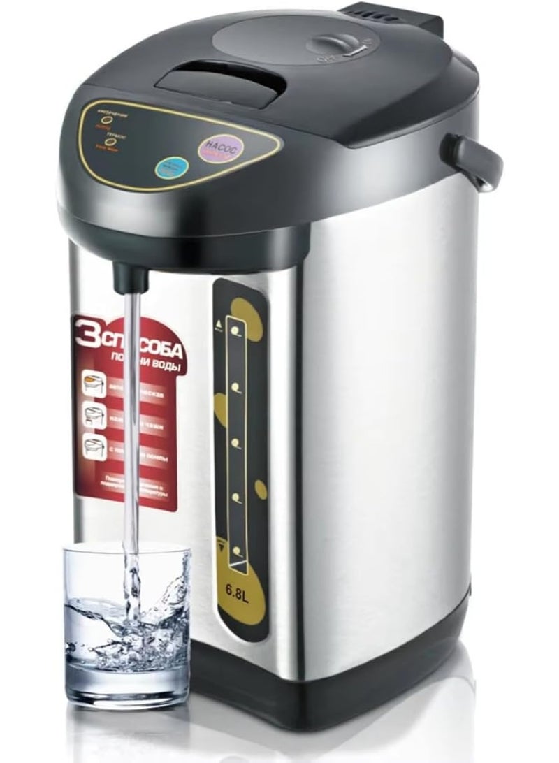 PPS TRADING Electric Instant Thermal Hot Water Boiler Dispenser,digital thermos pot/Stainless Steel Pump Pot with Auto Dispense,Digital tea dispenser & Mulled Wine Warmer, Energy Efficient Hot Water 5to7 L - Image 1