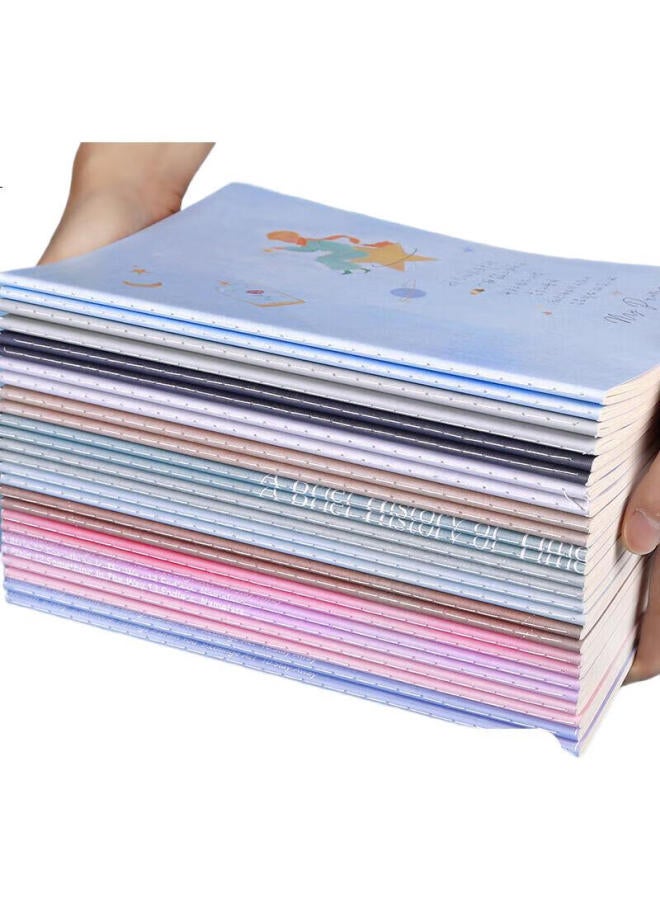 Lps Stationery, Heart-Shaped Notebook Soft Copybook For Students, Thickened Classroom Notebook For Middle And High School Students, Universal Diary With Multiple Patterns, Four Seasons Short Poem B5, 4-Pack - Image 3