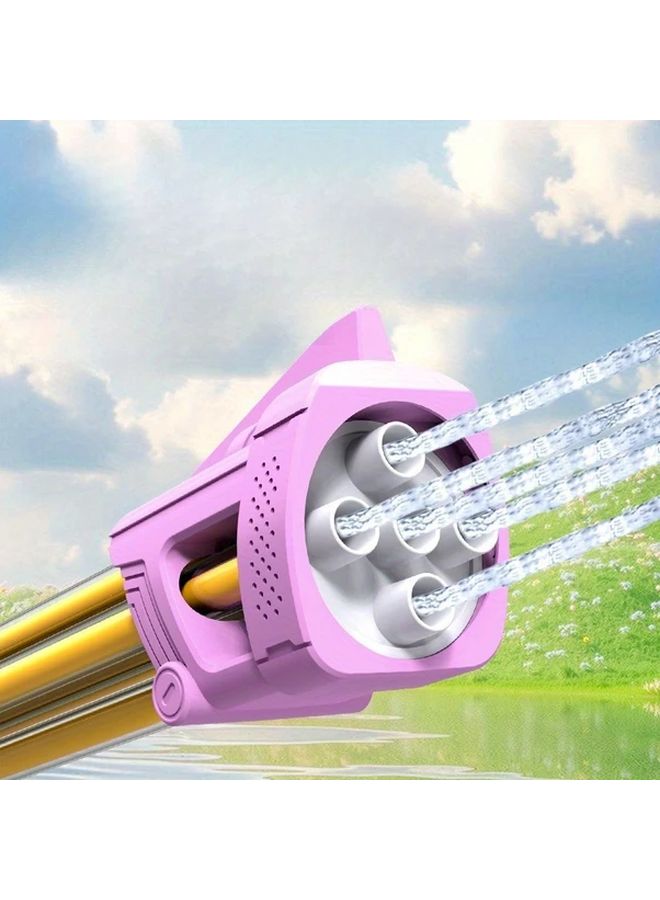 Brown Retractable Water Gun Large Capacity Heavy Duty Super Soaker for Outdoor Battles - Image 1