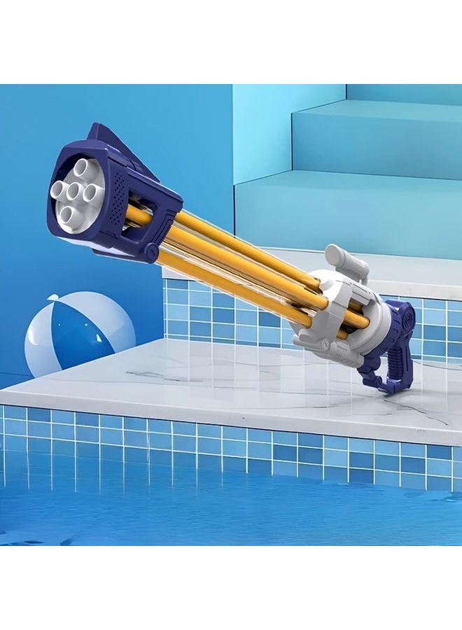 Brown Retractable Water Gun Large Capacity Heavy Duty Super Soaker for Outdoor Battles - Image 4
