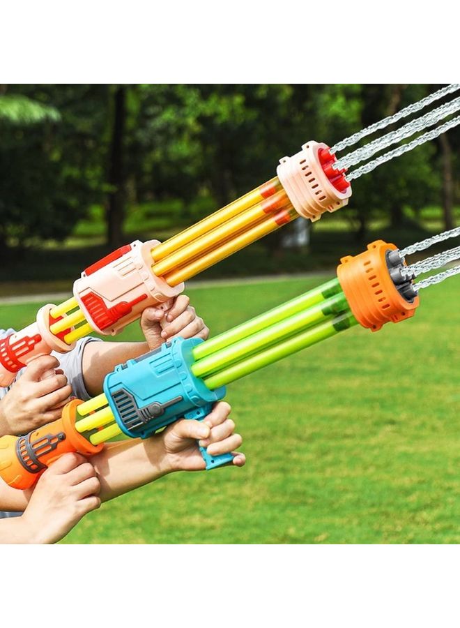 Brown Retractable Water Gun Large Capacity Heavy Duty Super Soaker for Outdoor Battles - Image 2