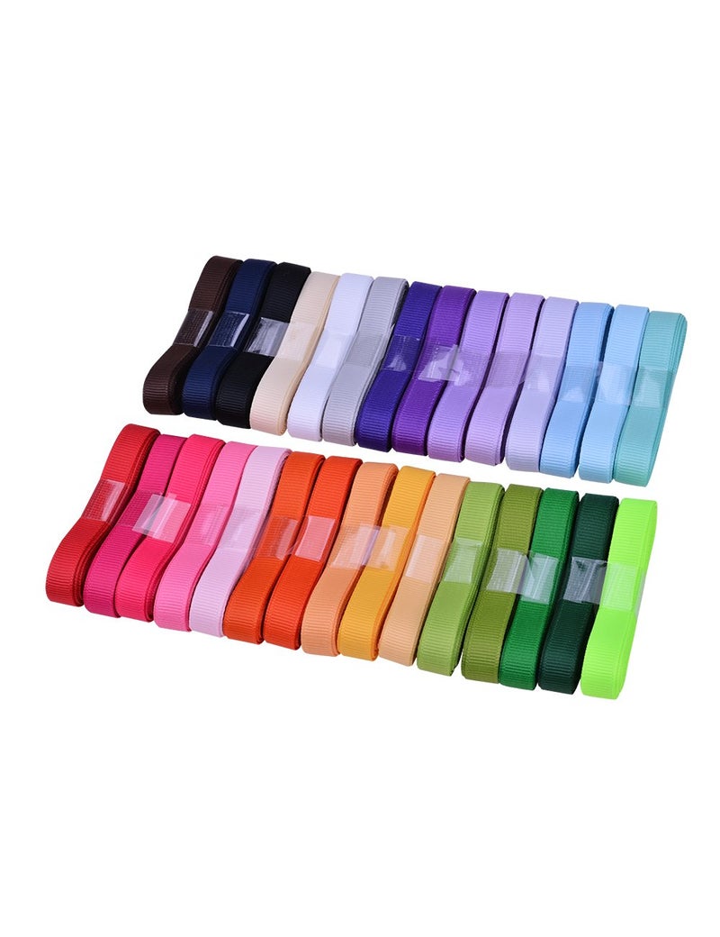 Ribest 3/8 inch Solid Grosgrain Ribbon Set for Gift Wrapping and Bow Hair Accessories-60 Yards (2 Yards*30 Colors) - Image 2