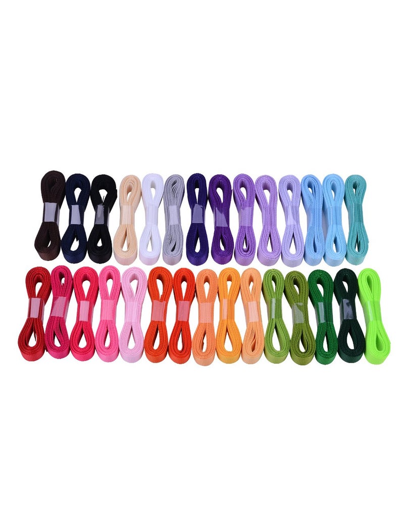 Ribest 3/8 inch Solid Grosgrain Ribbon Set for Gift Wrapping and Bow Hair Accessories-60 Yards (2 Yards*30 Colors) - Image 3