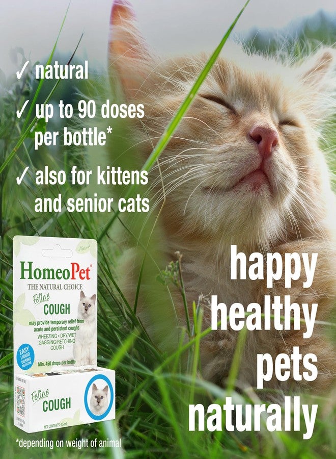 HomeoPet Feline Cough, Safe and Natural Cough Supplement for Cats, 15 Milliliters - Image 4