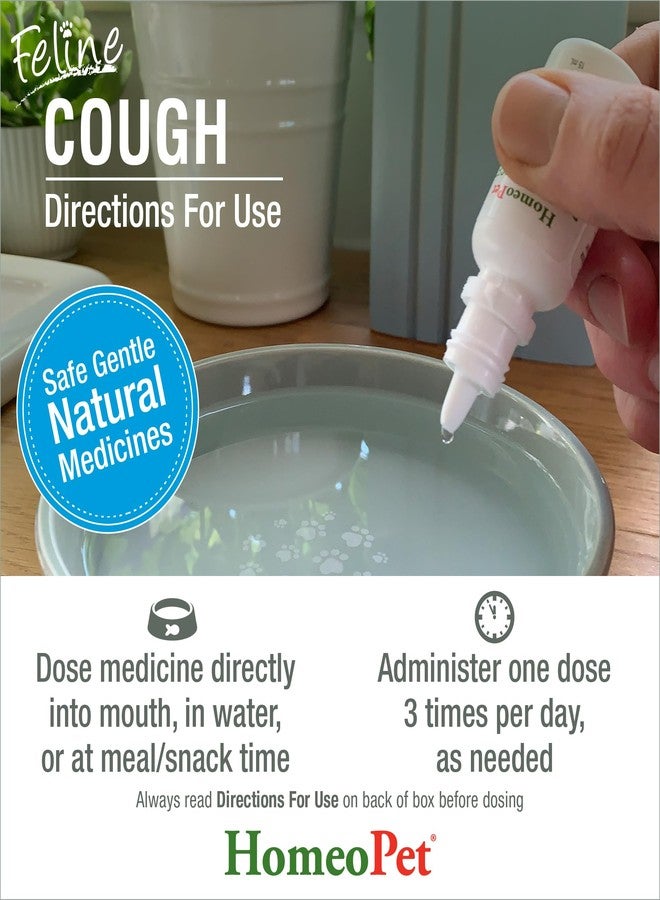 HomeoPet Feline Cough, Safe and Natural Cough Supplement for Cats, 15 Milliliters - Image 5