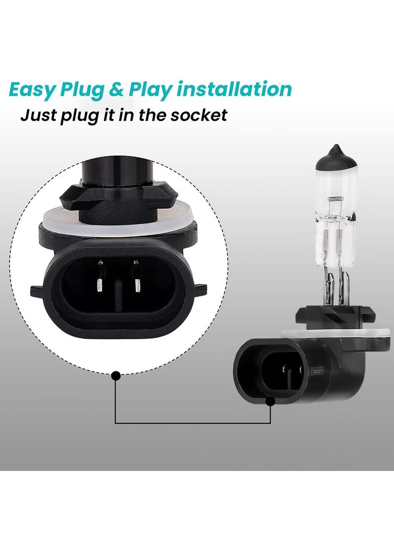 10 قطع من مصابيح الهالوجين عالية الأداء من LIGRO مصنوعة من زجاج الكوارتز عالي الجودة لإضاءة ساطعة وواضحة 881 12 فولت/27 وات 1 قطعة BL10306 - Image 5