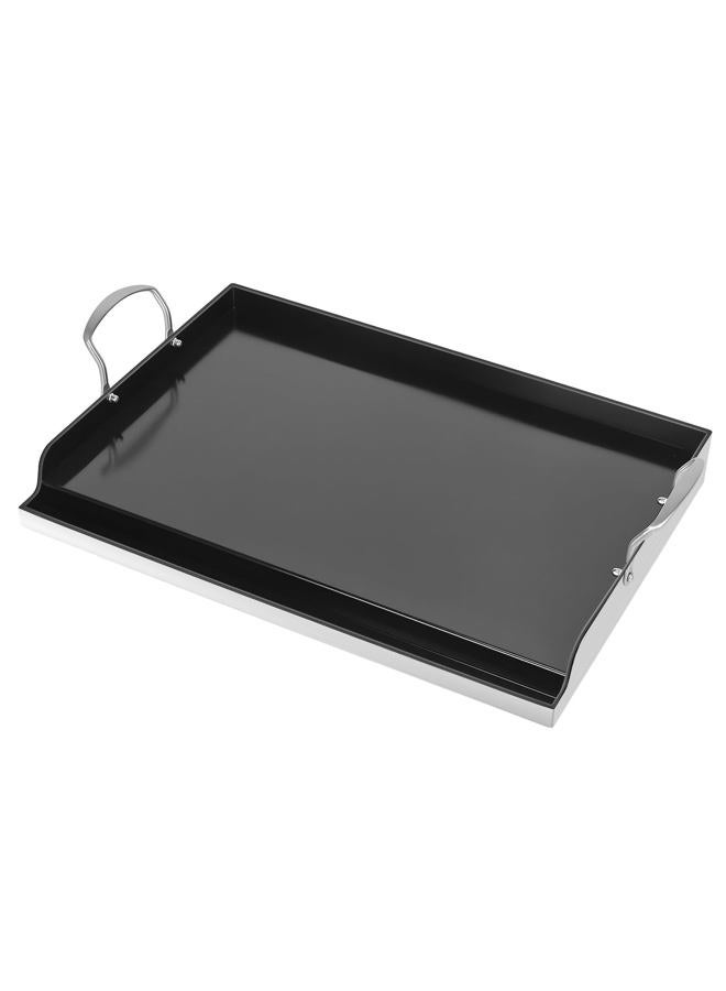 Utheer 23" x 16" Ceramic Nonstick Stainless Steel Griddle for Gas, Charcoal & Induction, Large Stove Top Griddle, Non-Toxic, PFAS/PFOA/PTFE Free, Oven Up to 500°F, for BBQ, Camping & Kitchen, Black - Image 1