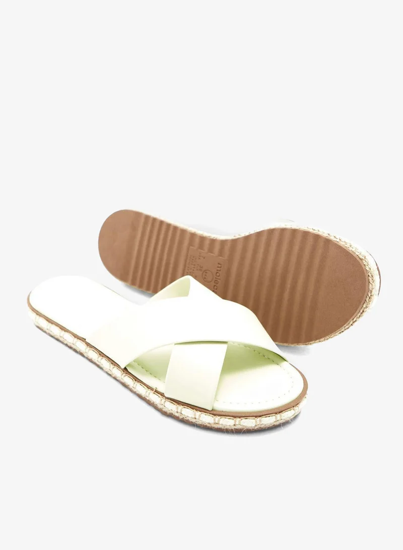 Moleca Mint Flat Sandals for Women – Stylish Ladies Flat Sandals & Comfortable Flat Slippers for Women | Best Price UAE