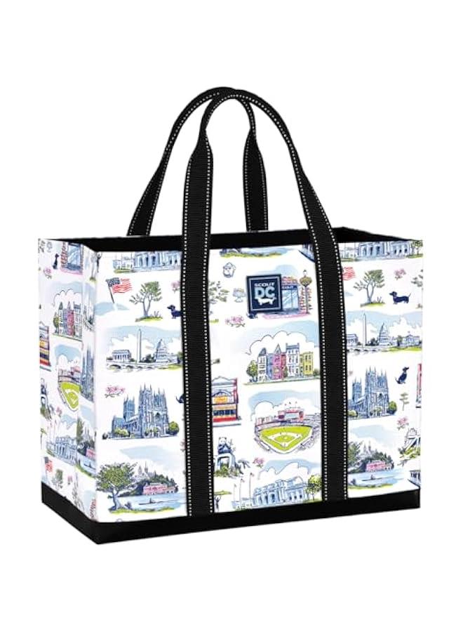 Arabest Original Deano Tote Large - Durable Lightweight Open Top Beach, Pool & Lake Bag, Inside Zip Pocket, Folds Flat - Image 1