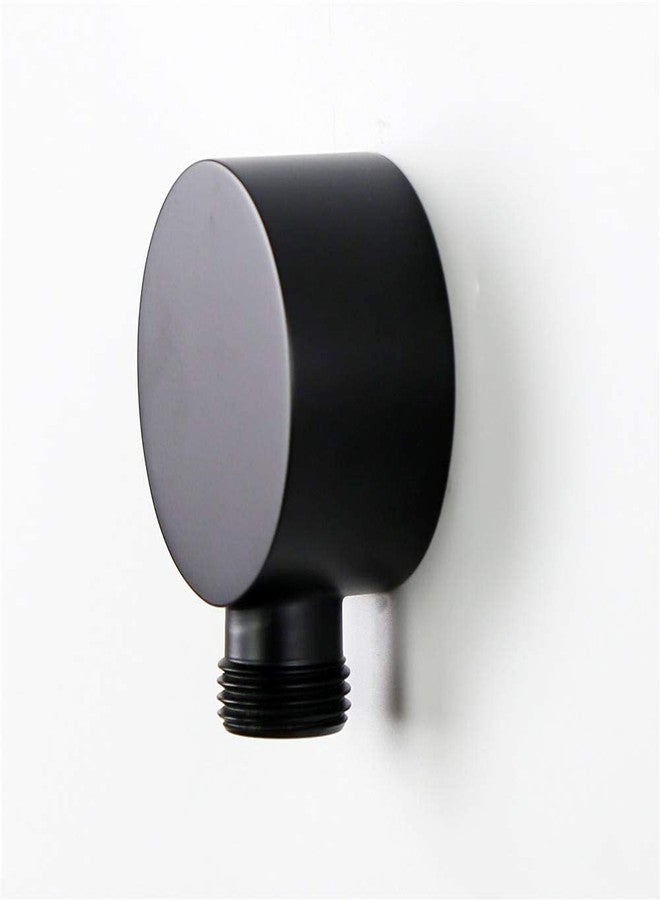 Weirun Faucet Wall Supply Elbow Drop Ell Hand Held Shower Hose Connector Wall Union Water Supply for Handheld Shower Head Shower Elbow Hand Shower Replacement Part Tub Hose Adapter Attachment Matte Black - Image 5