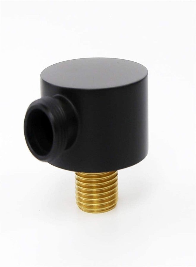 Weirun Faucet Wall Supply Elbow Drop Ell Hand Held Shower Hose Connector Wall Union Water Supply for Handheld Shower Head Shower Elbow Hand Shower Replacement Part Tub Hose Adapter Attachment Matte Black - Image 3